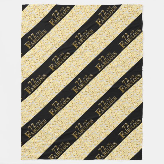 72. Geburtstag Fleecedecke (Vorderseite)