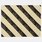 72. Geburtstag Fleecedecke (Vorderseite (Horizontal))