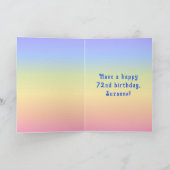 72. Geburtstag — Fun Cake & Candles, w/Individuell Karte (Innenseite)