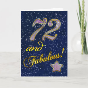 72. Geburtstag für jemanden Fabulous Karte