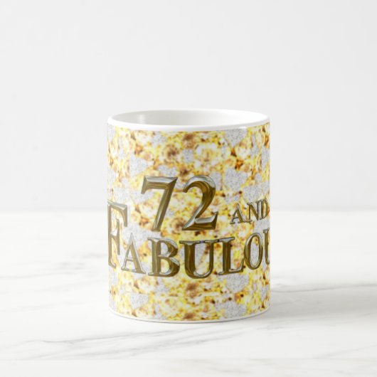 72. Geburtstag Kaffeetasse (Mittel)