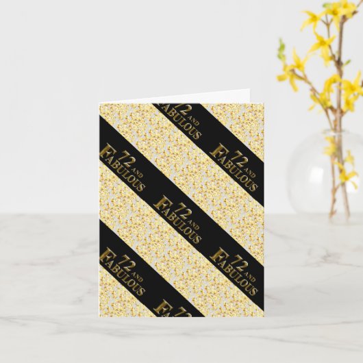 72. Geburtstag Karte (Gelbe Blume)