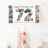 72. Geburtstagsfeier Nummer 72 Fotocollage Banner (Insitu)