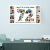 72. Geburtstagsfeier Nummer 72 Fotocollage Banner (Messeveranstaltung)