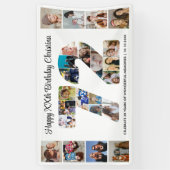72. Geburtstagsfeier Nummer 72 Fotocollage Banner (Vertikal)