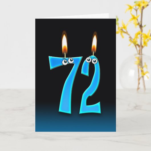 72. Geburtstagskandale Karte (Gelbe Blume)