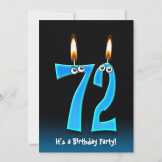 72. Geburtstagsparty Einladung
