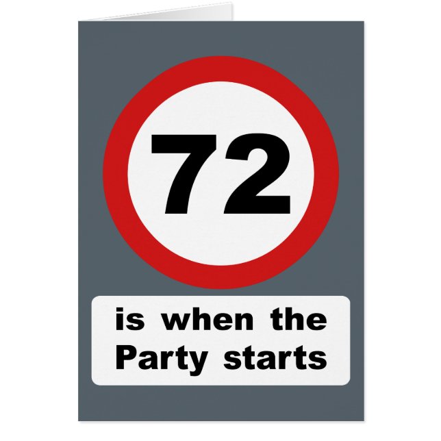 72 ist, wenn das Party beginnt (Vorne)