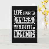 72 Jahre alt 1953 Geburt der Legende 72. Geburtsta Karte (Gelbe Blume)