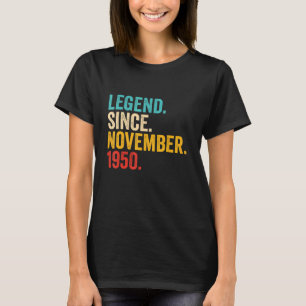 72 Jahre alt 72. Geburtstag seit November T-Shirt
