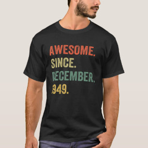 72 Jahre alt sein 72. Geburtstag Retro Vintag 197 T-Shirt