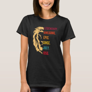 72 Jahre alte Legende seit Juli 1950 72. Geburtsta T-Shirt