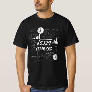 72 Jahre alter Tag Mathematiklehrer 72. Geburtstag T-Shirt