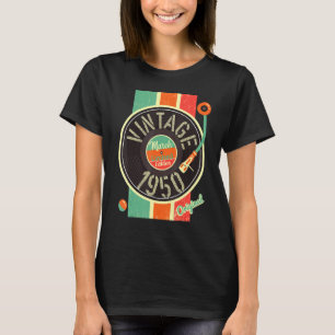 72 Jahre Geburtstag Mann 1950 März Turntable Vinyl T-Shirt