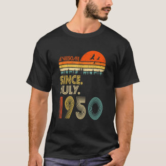 72 Jahre Phantastisch seit Juli 1950 72. Geburtsta T-Shirt