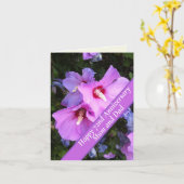 72. Jahrestag bearbeitbar Karte (Gelbe Blume)