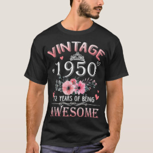 72-Jähriger Hergestellt im Vintage 1950 72. Geburt T-Shirt