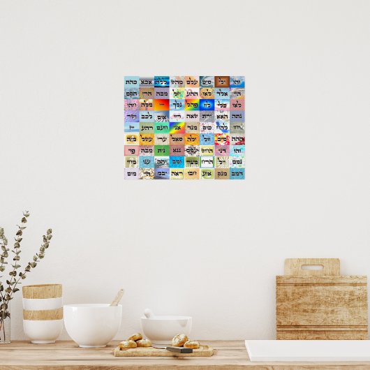 72 Namen Gottes - 19" x 16", Werteplakat ( Poster (Küche)