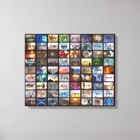 72 Namen Gottes Canvas drucken Leinwanddruck (Vorderseite)