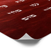 72 Namen Gottes Meditation Kunst Poster (Ecke)