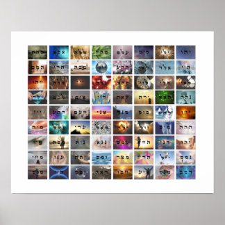 72 Namen Gottes-Poster Poster