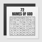 72 Names of God Magnetkarte (Vorne/Hinten)