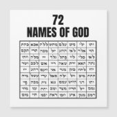 72 Names of God Magnetkarte (Vorderseite)