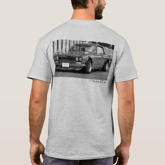 72' Skyline GT-r T_Shirt T-Shirt (Rückseite)
