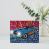 72er Chevy Chevelle Postkarte (Stehend Vorderseite)