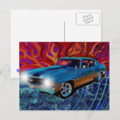72er Chevy Chevelle Postkarte (Vorne/Hinten)