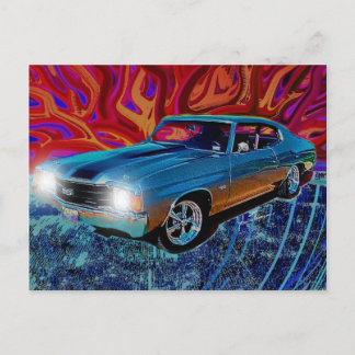 72er Chevy Chevelle Postkarte
