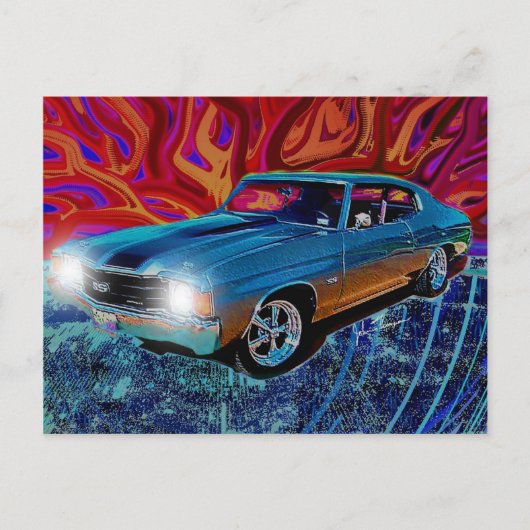 72er Chevy Chevelle Postkarte (Vorderseite)