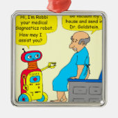 731 medizinischer Diagnostikroboter-Cartoon Ornament Aus Metall (Vorne)
