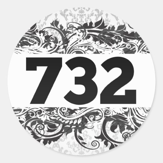 732 RUNDER AUFKLEBER (Vorderseite)