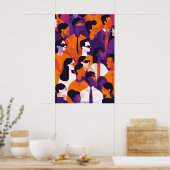 733 Mosaik-Alltagsheld Poster (Küche)