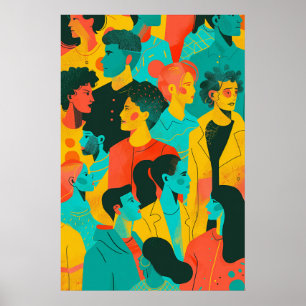 735 Mosaik-Alltagsheld Poster