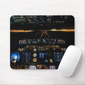 737 Flight Deck Mouse Pad Mousepad (Mit Mouse)