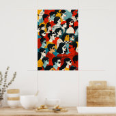 737 Mosaik-Alltagsheld Poster (Küche)