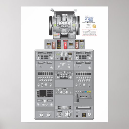 737NG Unteres Aft Poster (Vorne)