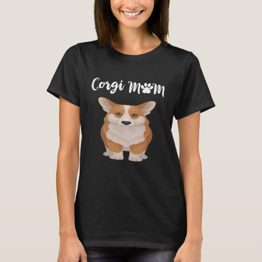 73 Corgi-Mama T-Shirt (Vorderseite)