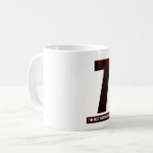 73 - die beste Zahl Kaffeetasse (Vorderseite Links)