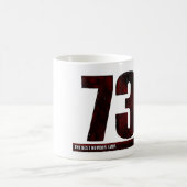 73 - die beste Zahl Kaffeetasse (Mittel)