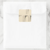 73 Eingeborene bestimmter Länder Quadratischer Aufkleber (Tasche)