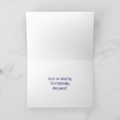 73. Geburtstag: Farbige Musiksymbole & Regenbogen Karte (Innenseite)