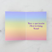 73. Geburtstag — Fun Cake & Candles, w/Individuell Karte (Innenseite)