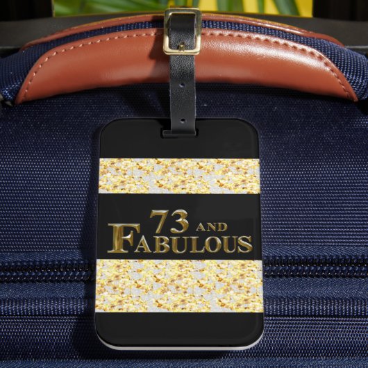 73. Geburtstag Gepäckanhänger (Vorderseite Insitu 2)