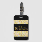 73. Geburtstag Gepäckanhänger (Vorderseite Vertikal)