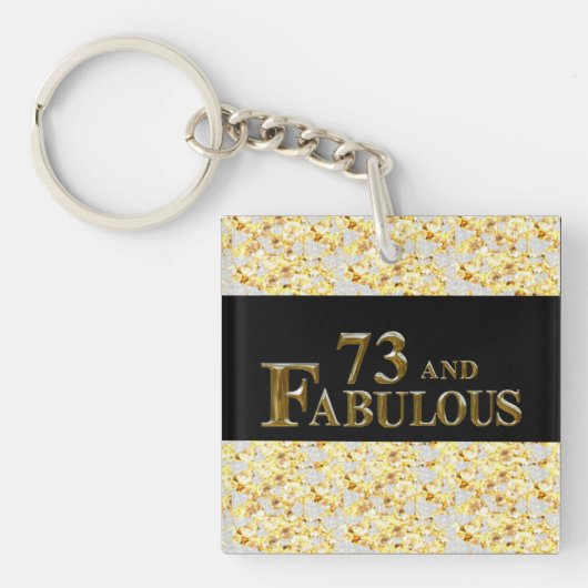 73. Geburtstag Schlüsselanhänger (Vorderseite)