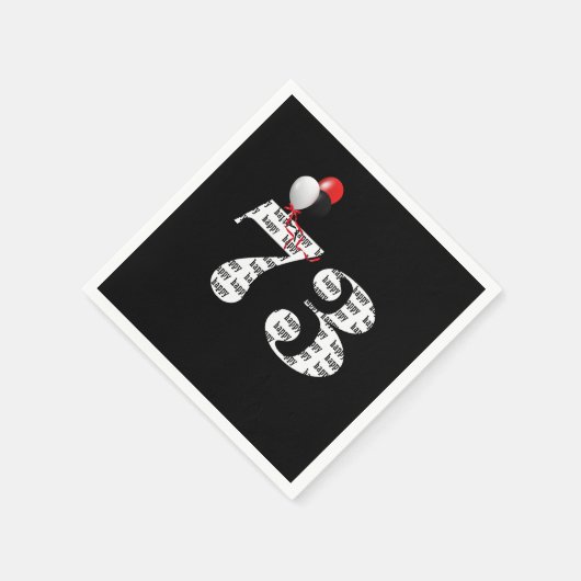 73. Geburtstagsballons Serviette (Ecke)