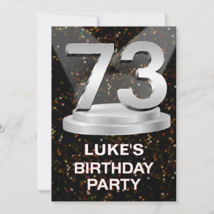 73. Geburtstagspartei Einladung einen Namen hinzuf